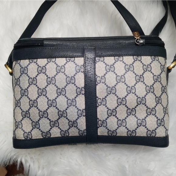 Authentic Vintage Gucci GG Monogram Supreme Sherry Web Ophidia Canteen Camera - Picture 4 of 12